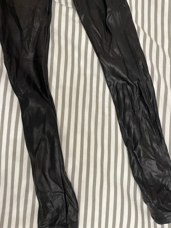Spanx Small Women’s Black Leather Pants