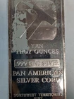 10 Oz. PAN AMERICAN SILVER BAR  BULLION in the Original Plastic Sleeve !!!