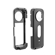 Alloy Protective Metal Cage Case With Lens Cover /1/4 Port For Insta360 X3 c