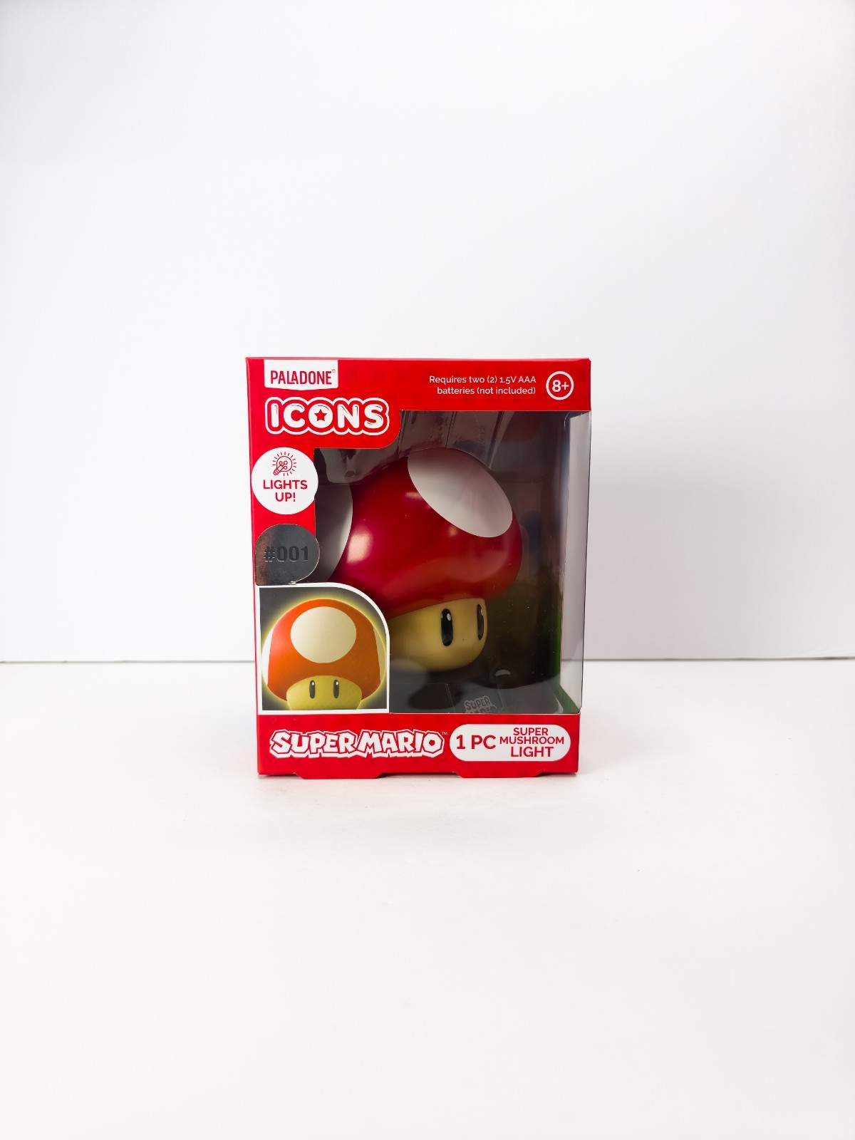 Paladone Super Mario Icons Light Set 4 Mushroom Goomba Star Fire Flower Lamp New