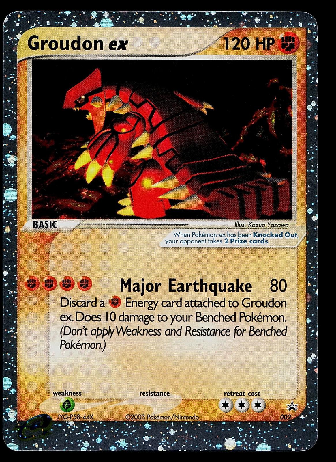 Pokemon Card - Groudon ex Nintendo Black Star Promos 002 Promo Holo