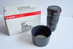 CANON EF 200mm 1:2.8 L II USM LENS - E F 200 mm f/2.8L - GOOD