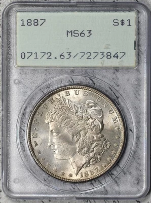MS 63 Graded 1887 Year Morgan US Dollars (1878-1921) for sale | eBay