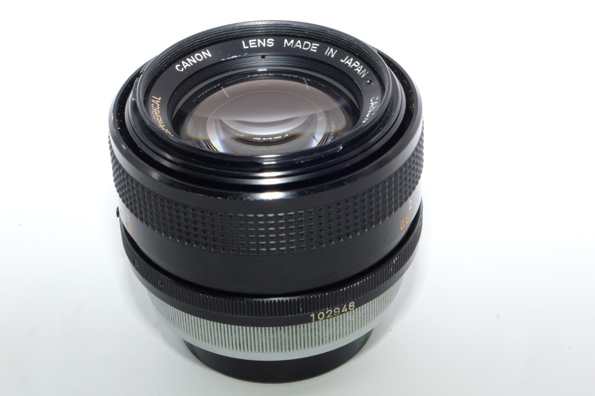 Canon FD SSC 55mm f1.2 Aspherical Lens. Box. Hood. Caps. RARE | eBay