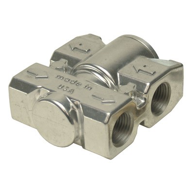 Derale 25011, One Remote Oil Thermostat Dual 3/8 in NPT Inlets Aluminum Polished