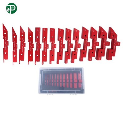 14 × Precision Aluminum Setup Blocks Height Gauge Router Table Setup Bars US