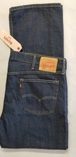 LEVI STRAUSS Men 559 Relaxed Straight 100 Cotton Denim Jeans - 42x32 Dark Blue