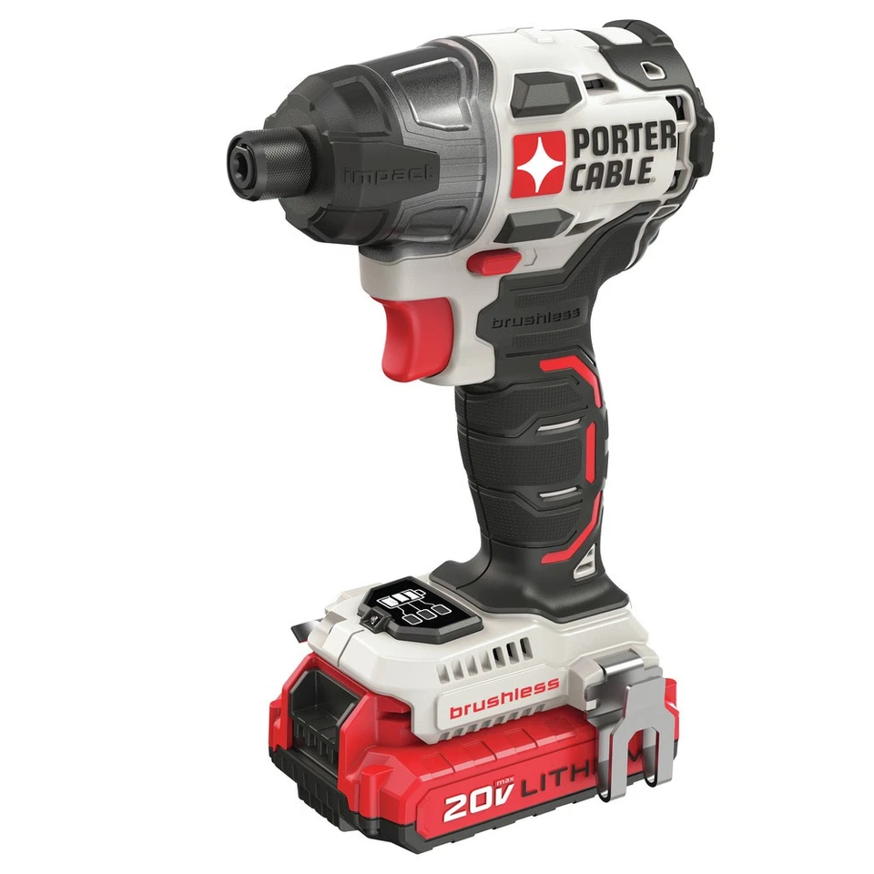 Porter-Cable PCCK647LB 20V MAX 1/4" Impact Driver Kit w/2 Batteries (1.5 Ah) New - Image 2 of 4