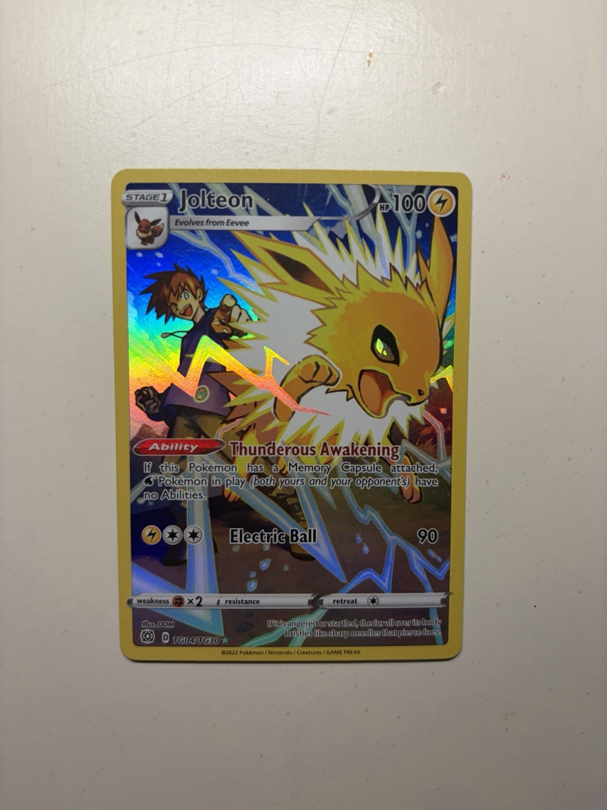 Jolteon TG04/TG30 Brilliant Stars Trainer Gallery Ultra Rare 100 HP 2022