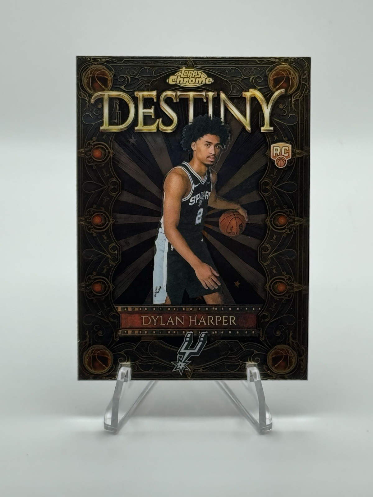 2025 Topps Chrome Destiny Dylan Harper RC Insert San Antonio Spurs