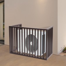 3Panel Aluminum Alloy Air Conditioner Outdoor Units Fence Protective Fence Cover