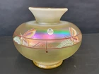 Fenton Millennium Vase Circular 6.5” Signed #2336 Rainbow Butterfly Vase