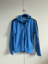 Vintage Court Casuals Track Jacket Mens Small Blue Zip Colorblock USA 70s 80s