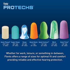 Soft Foam Ear Plugs, 4 Pair with Convenient Travel Case, Comfortable Hearing ...