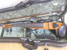 Yamaha SV-100 Silent Violin 1990's Brown Made In Japan w/Yamaha