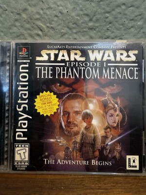 Star Wars Episode I The Phantom Menace (PlayStation 1 PS1, 1999) Black Label CIB
