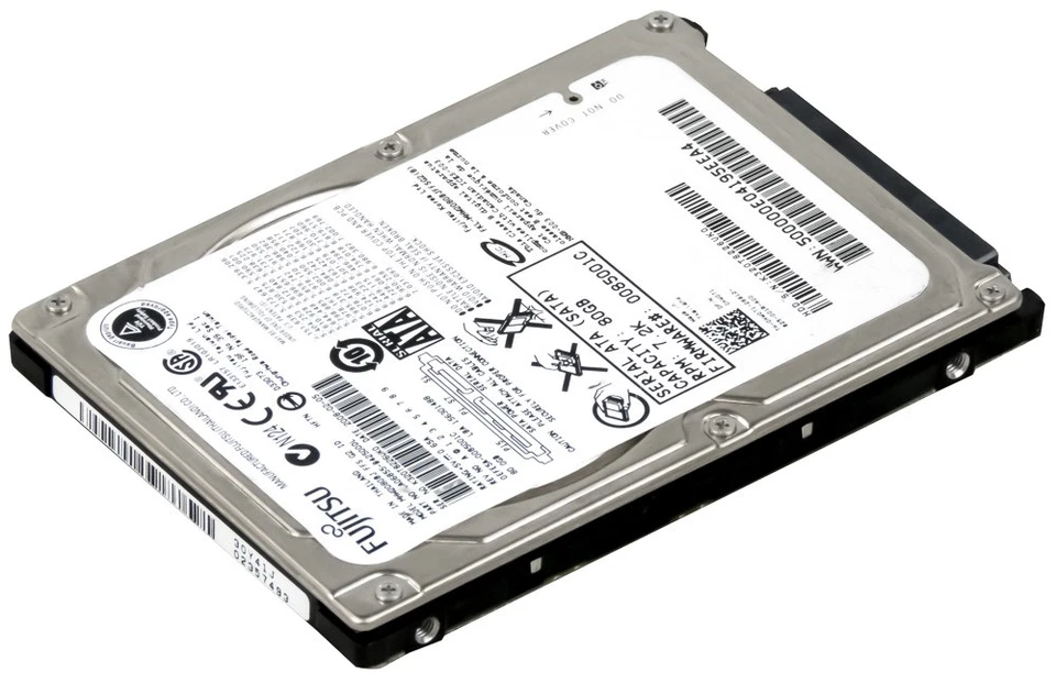 Disco Rigido Fujitsu MHW2080BJ 80GB 7.2K 8MB SATA II 2.5'' - Immagine 2 di 3