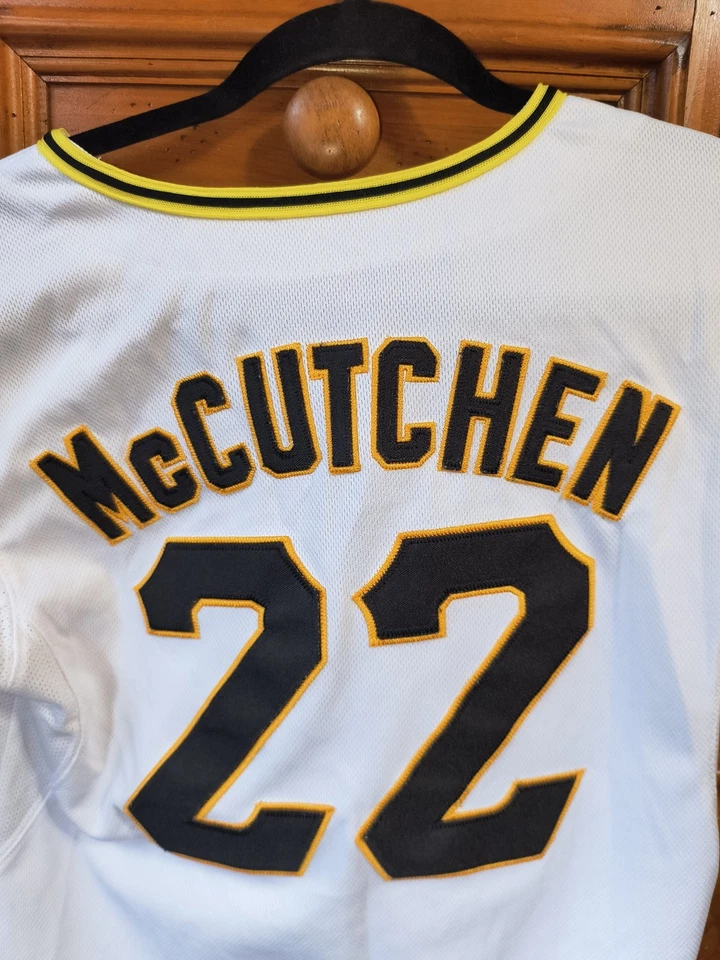 Vintage white Pitt Pirates Majestic Andrew Mccutchen Jersey #22 Youth Large - Image 2 of 4