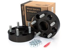 Spidertrax Whs024k Wheel Spacer 5 X 5.00in Bolt Pattern Anodized Black Set Of 2