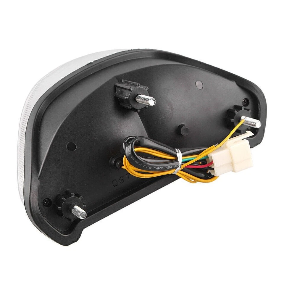 Luz trasera LED luz de giro de freno compatible con Kawasaki Ninja ZX12R 2000-2005 transparente Foto 4 de 4