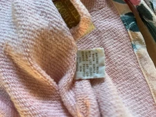 Victoria Secret Gold Label Large Short Kimono Cotton Lined Robe Peach Bloomcore