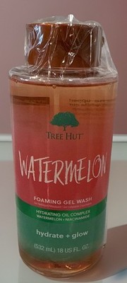 Tree Hut Watermelon Nourishing, Moisturizing & Hydrating Foaming Gel Wash, 18 oz