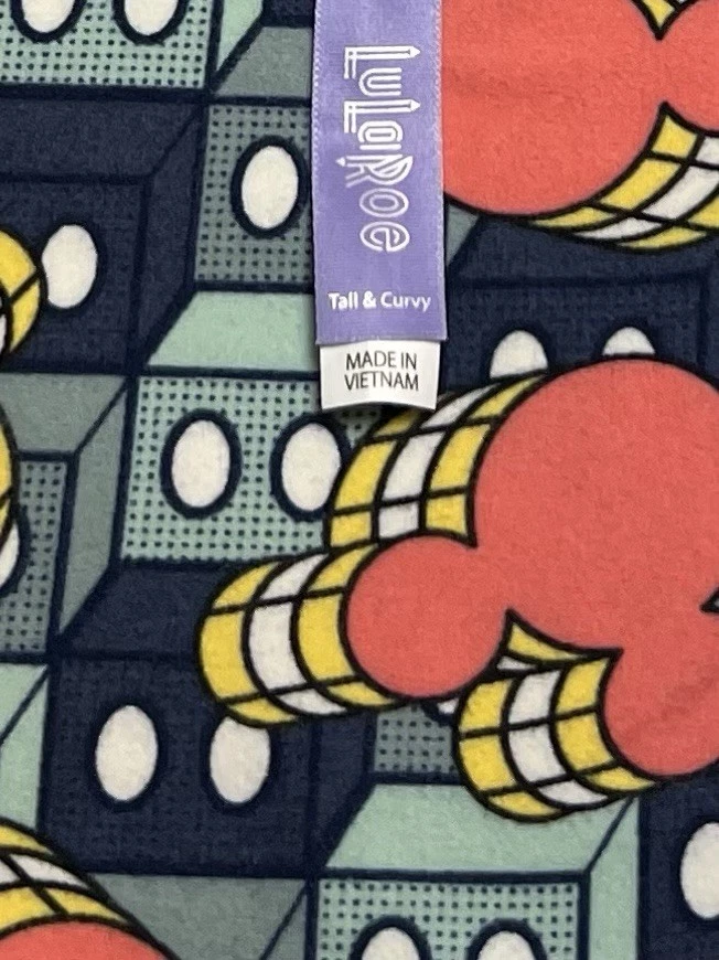 Leggings LuLaRoe DISNEY TC2 Alto Curvilíneo 2 MICKEY MOUSE Colorido Dibujos Animados Salón Foto 4 de 4