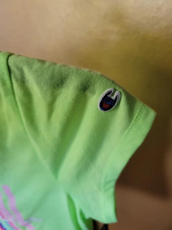 CHAMPION GIRL'S SCRIPT LOGO TEE SHIRT, SIZE XL. - Image 4 of 4