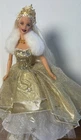 Vintage Millennium Celebration Barbie 2000 Special Edition Gold Dress No Box