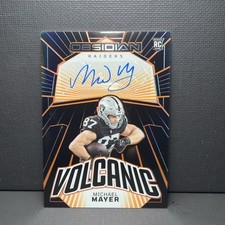Michael Mayer 2023 Obsidian Football - Volcanic Auto /49 Rookie Card# VS-MMA