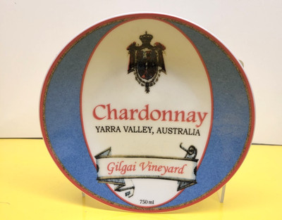 CORDON BLEU PORCELAIN APPETIZER PLATE BIA CHARDONNAY YARRA VALLEY AUSTRALIA
