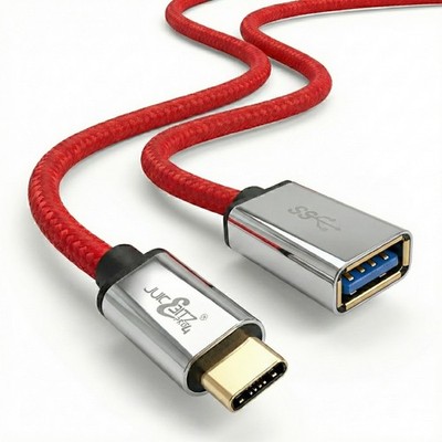 JuicEBitz  USB 3.0 Daten Ladegerät Verlängerungskabel USB Typ C Stecker auf USB-A Buchse