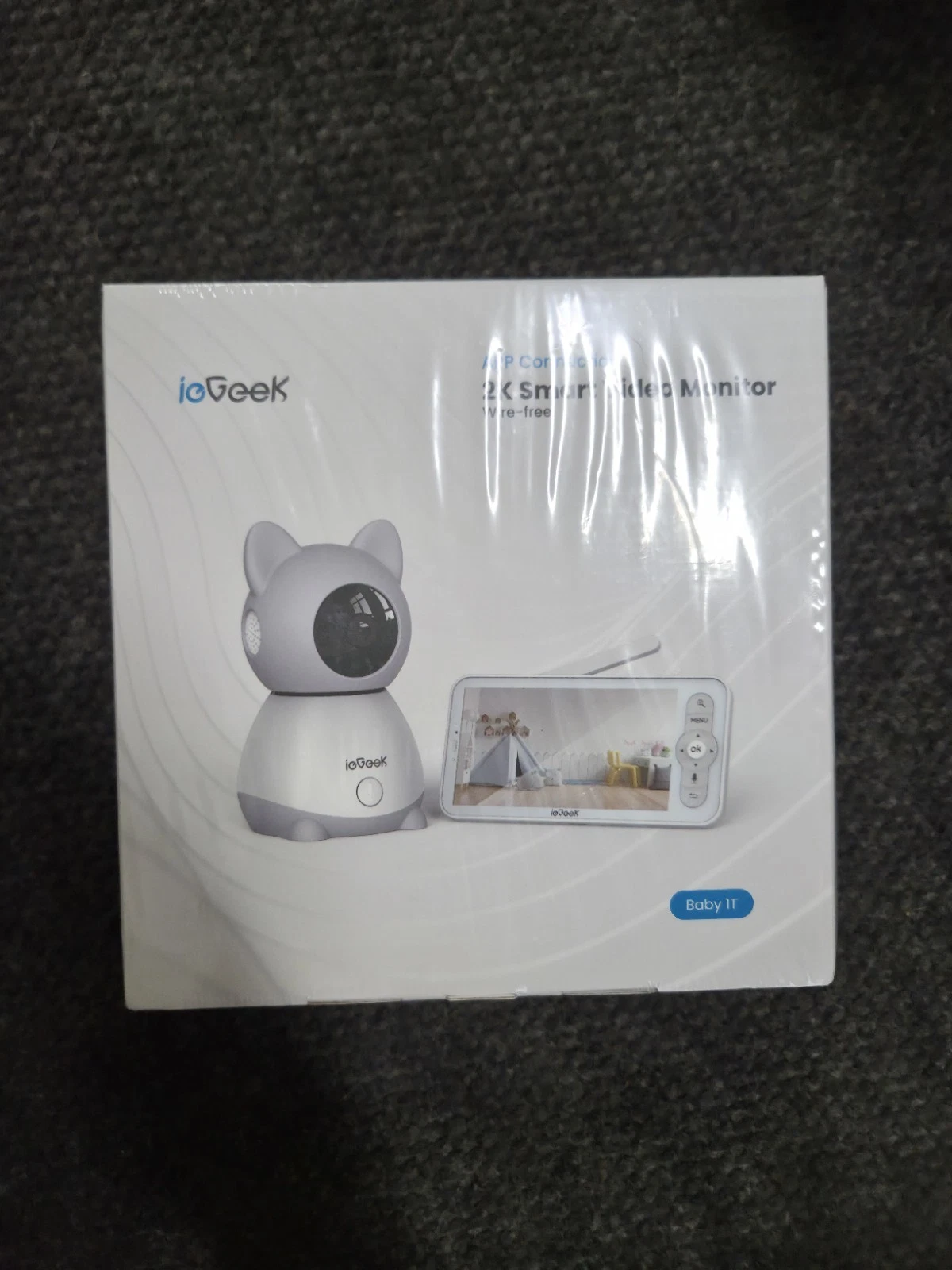 ieGeek 2K Baby Monitor Camera and Audio Smart Video Monitor with 5" Screen,PTZ