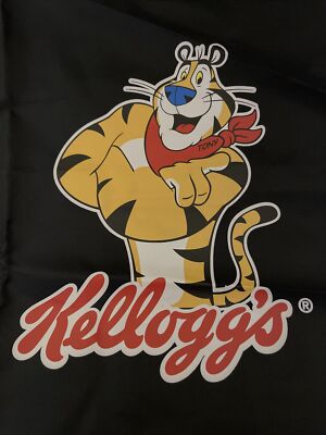 KELLOGG S Tony the Tiger Cereal Logo BLACK String School Backpack NWT