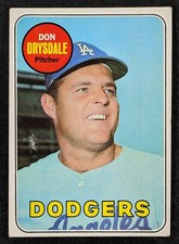 1969 Topps Baseball #400 Don Drysdale Los Angeles Dodgers