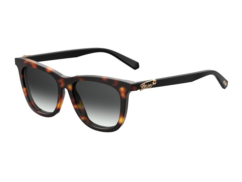 Sonnenbrille MOSCHINO MOL005s-Havanna Dunkelheit grau verschwinden 0869O 29090₽