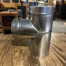 VP-T03 3” ventis pellet vent pipe, tee w/ cap