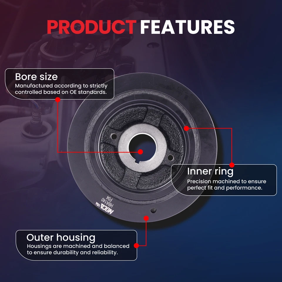 Harmonic Balancer Serpentine Belt for Toyota Sienna Camry Solara Lexus RX EX - Image 3 of 4