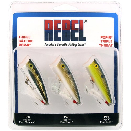 Esche da pesca Rebel Pop-R Triple Threat 1/4 oz – Forza Sports