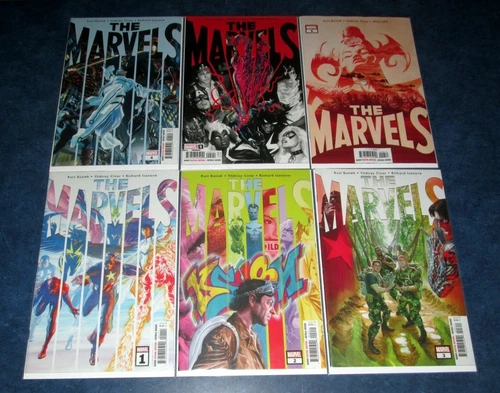 the MARVELS #1 2 3 4 5 6 1st print set MARVEL 2021 1st app Threadneedle Warbird 
