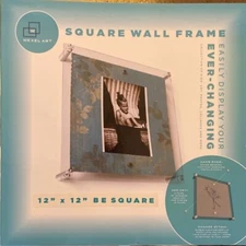 Wexel Art Square Wall Frame. 12x12 frame holds (with magnets) art or photos. 