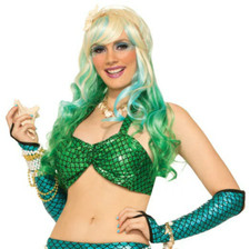 Mermaid Bikini Top - Green