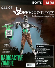 Morphsuit Radioactive Zombie Scary Slime Halloween Morph Costumes Boys Kids M 8 
