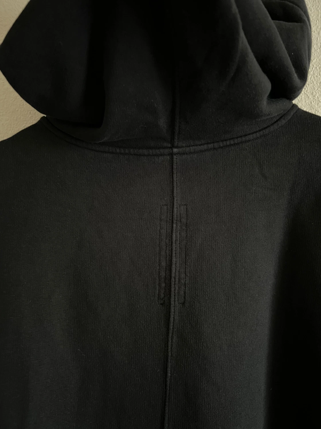 Felpa con cappuccio pullover effimerismo Rick Owens DRKSHDW Taglia Large Nero NUOVO