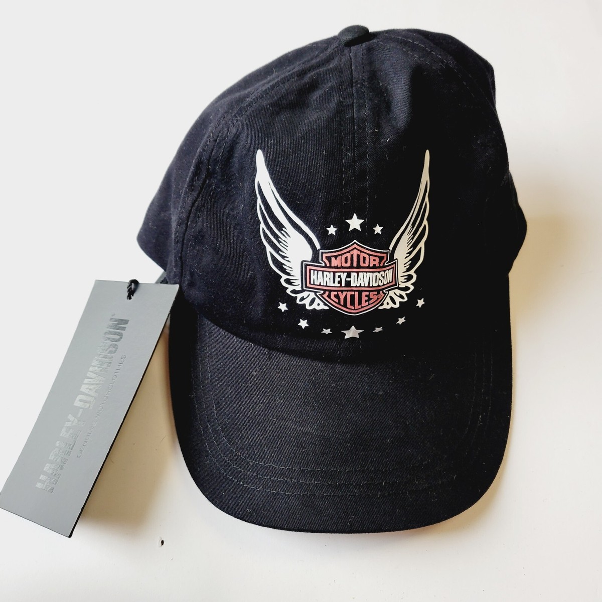 Harley-Davidson Wounded Warrior Project Honor Wings Hat Adult Black Baseball Cap NEW Harley Davidson Wounded Warrior Project Black Stretch  main image 4