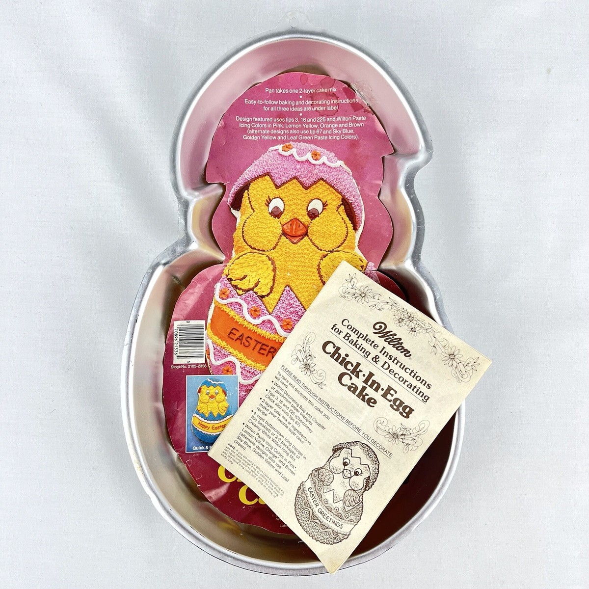 Wilton Easter Egg Chick In Egg Cake Pan 2105-2356 Mold Hatching