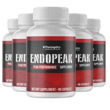 Endopeak Peak Performance Supplement 5 Bottles 450 Capsules