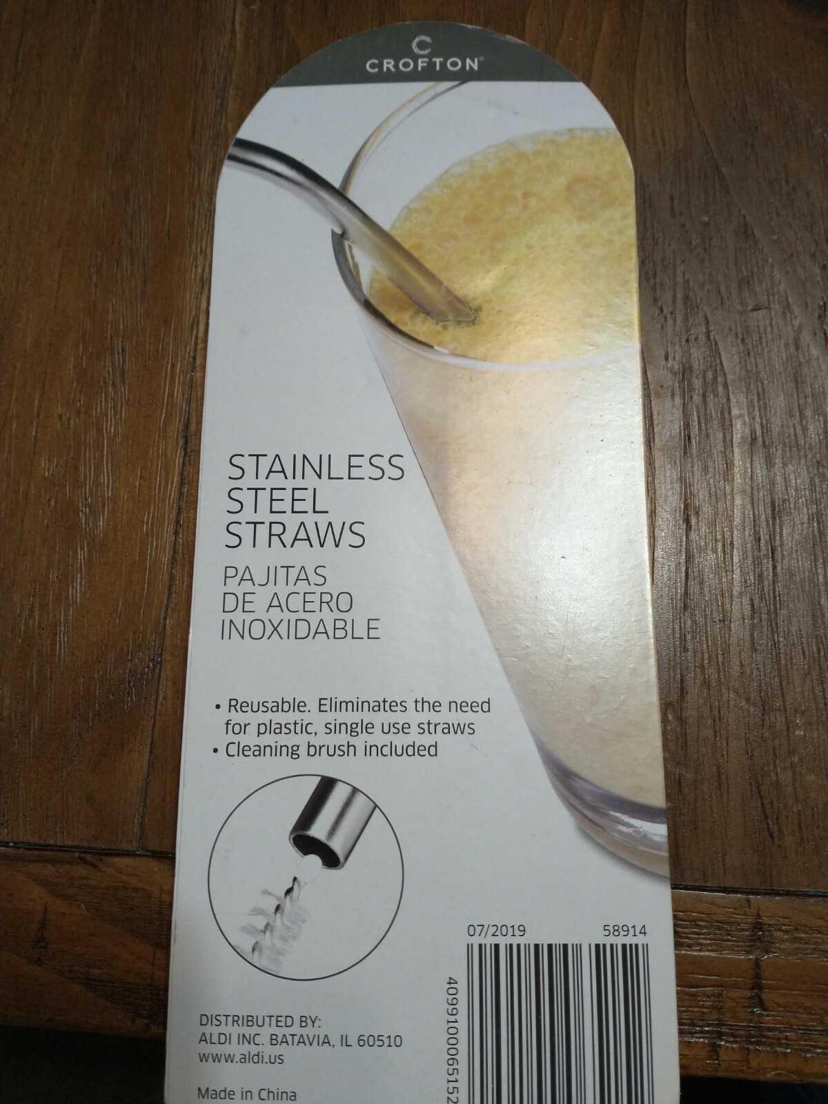 Crofton 7 pieces set Stainless steel straws reusable eBay