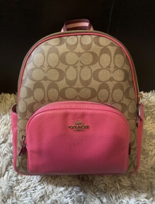 NEW COACH backpack purse khaki-PINK? | eBay display picture 2