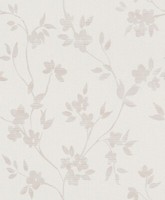 Rasch Tapete Vlies Home Vision 474640 Florales Dekor Weiß Beige Noppenstruktur